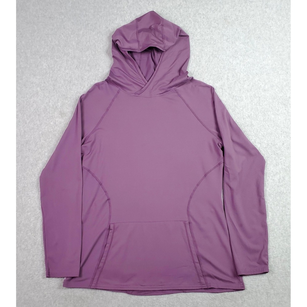 Hylete Hoodie Womens XL Purple Performance Pullover Long Sleeve Athletic Top